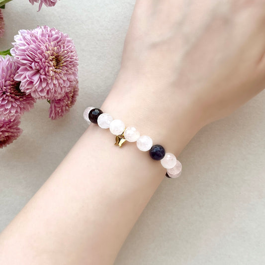 Rose Quartz & Amethyst Bracelet