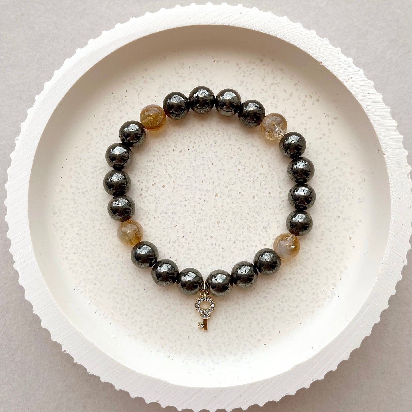 Pyrite & Citrine Bracelet