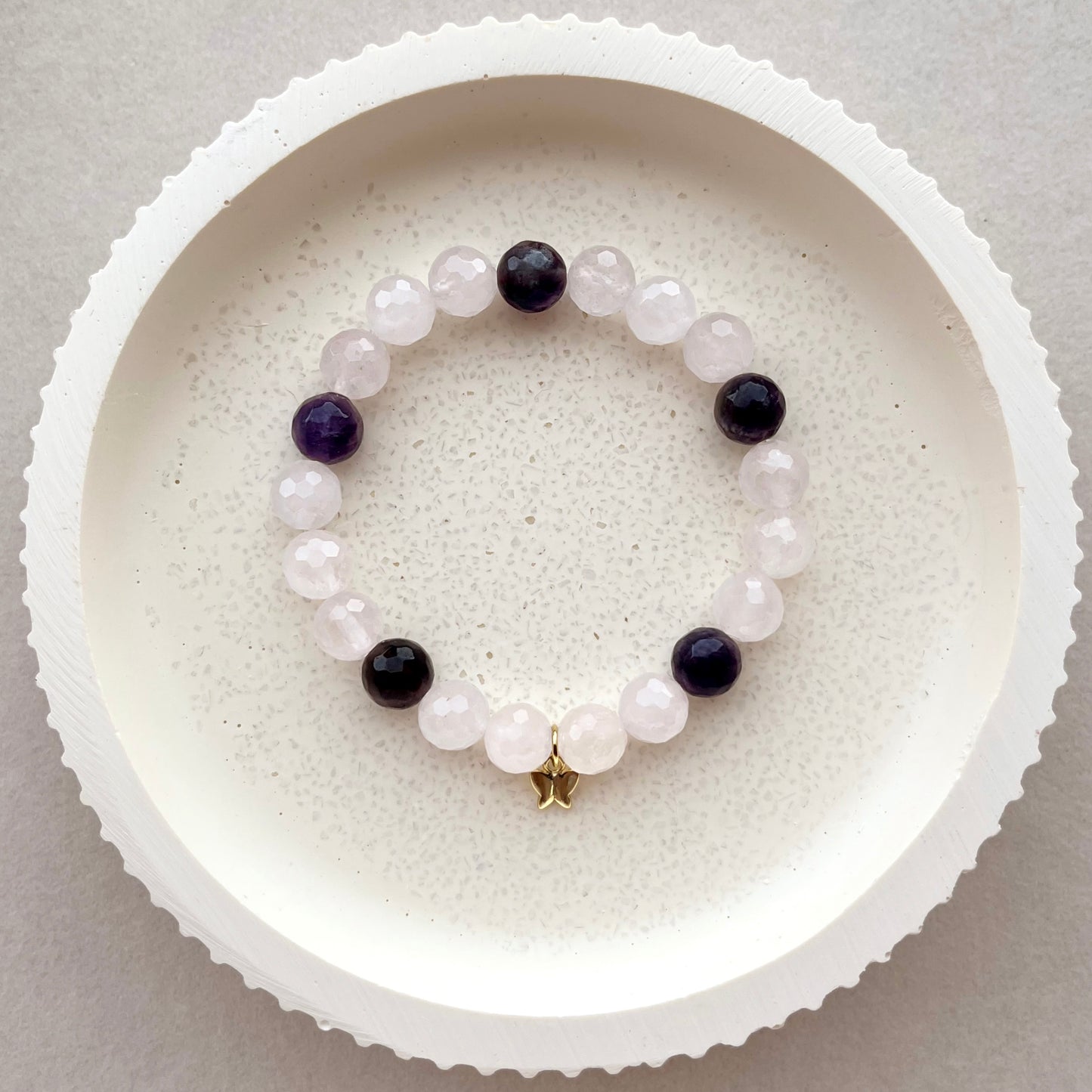 Rose Quartz & Amethyst Bracelet