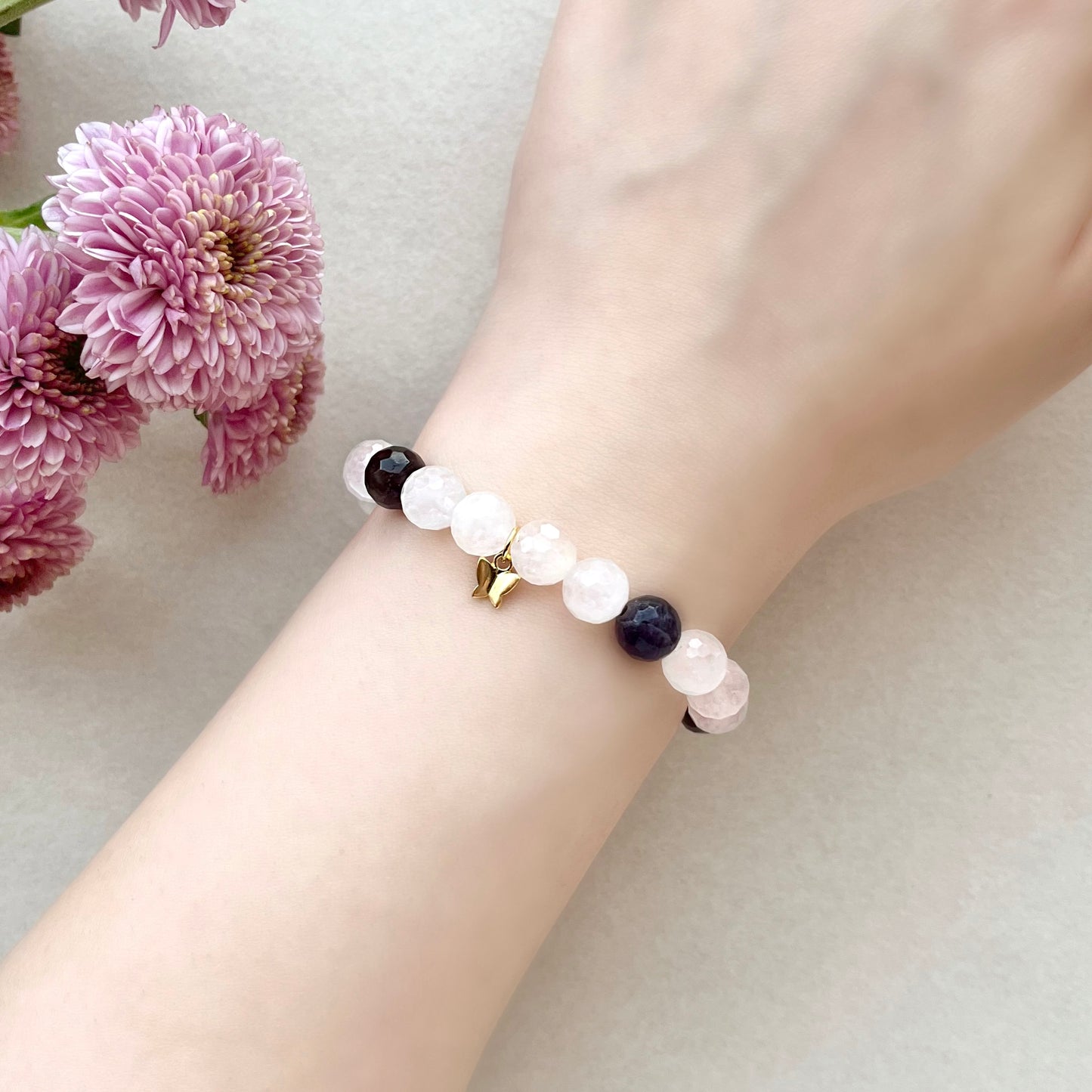 Rose Quartz & Amethyst Bracelet