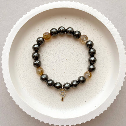 Pyrite & Citrine Bracelet