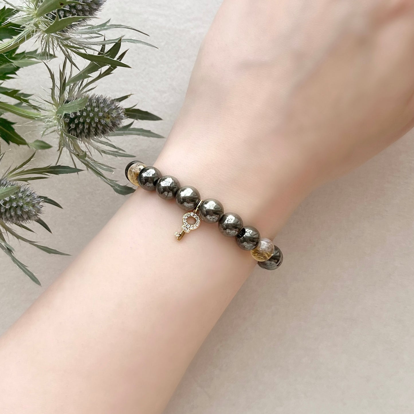 Pyrite & Citrine Bracelet