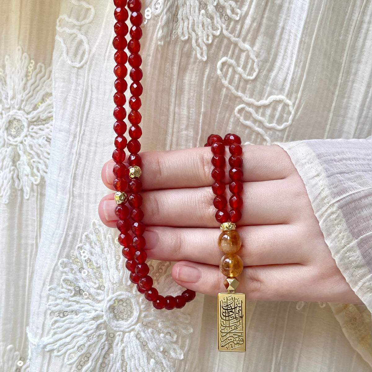 Carnelian & Citrine Tasbih