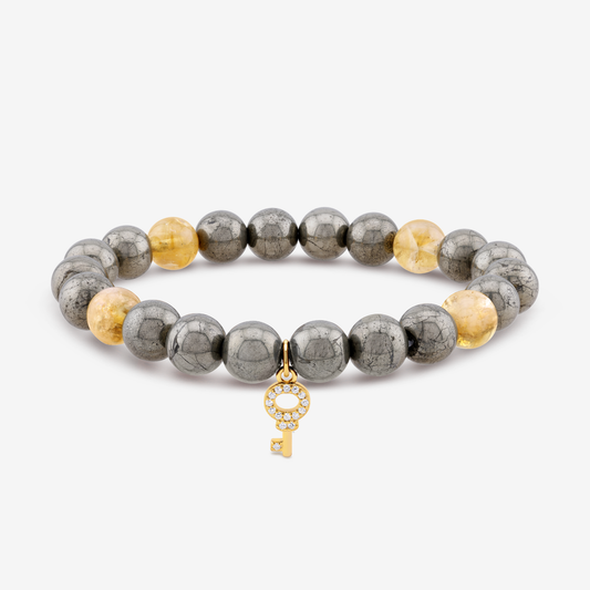 Pyrite & Citrine Bracelet